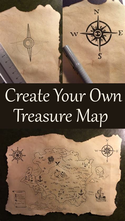 treasure drawing|draw your own treasure map.